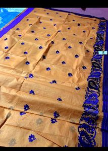 New Cotton Embroidered Saree