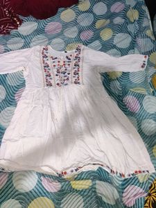 White Embroidered Dress