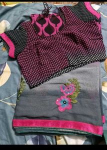 Saree With Blouse.