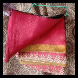 Elegant Black Floral Saree❤️