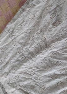 White Embroidered Halter Dress