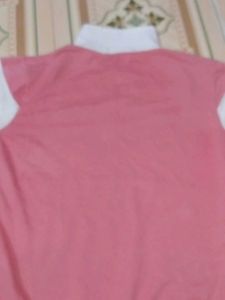 Striped Pink &amp; White Tee