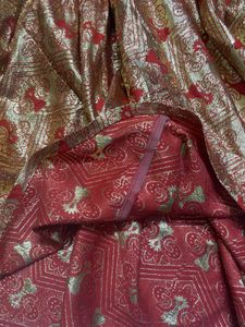 Red &amp; Gold gharara ( free size)