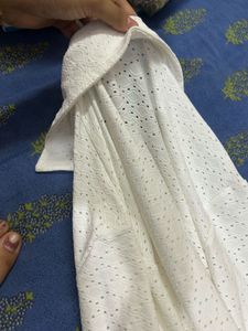 White Eyelet Crop Top