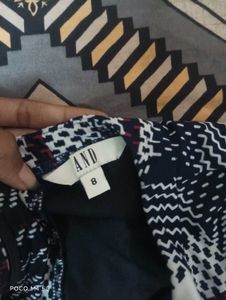 A-line Checked Print Midi Dress