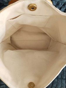 Wooden Handle Handbag