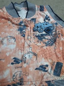 Unique Print Bomber Jacket