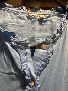 Imported Blue Dress With Minor Problem