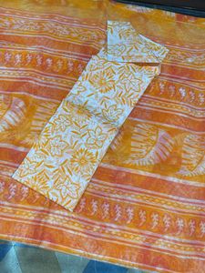 Totally New Saree With Blouse Material