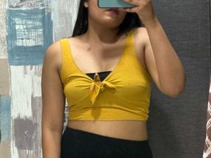 Hot Yellow Crop Top