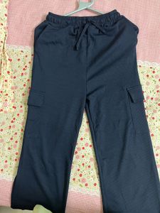 Ribbed Knit Cargo Pants