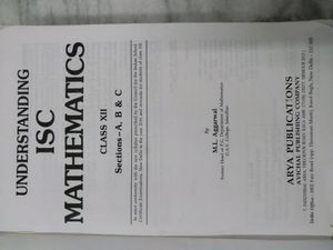 Understanding ISC Mathematics Class 12 ML Aggarwal