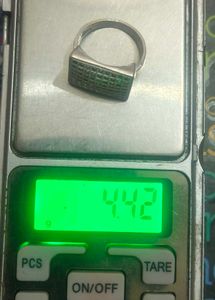 Sparkling gents Silver Ring