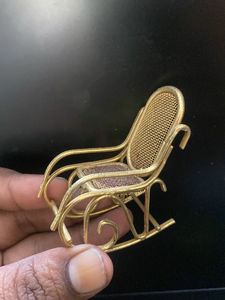 Miniature Golden Rocking Chair