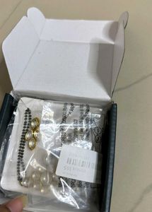 Priyaasi Gold-Plated Kundan Mangalsutra with Earri