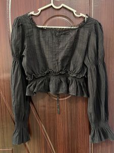 Black Long Sleeve Top