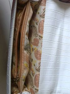 White Croc Embossed Crossbody Bag