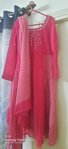 Pink Beautiful Suit Set With Dupatta