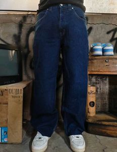 Vintage Anchor Blue Baggy Denim Unisex