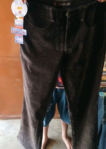 DARK BROWN VELVET PANT (TOTALLY NEW)