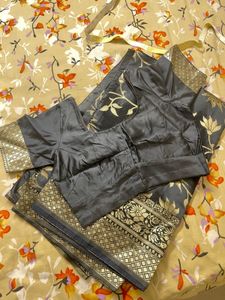 Combo Party wear Sari With Stitched Blouse