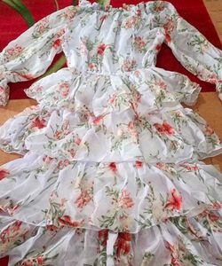 Floral Ruffled Mini Dress