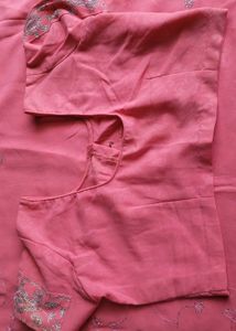 Pink Embroidered Saree