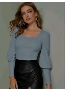 Chic Green Long Sleeve Top