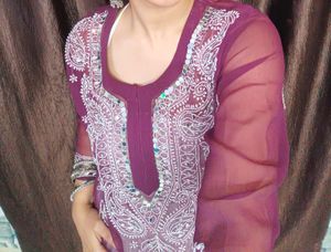 Elegant Purple Kurta
