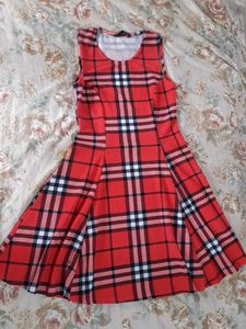 Red Checked Dress