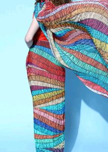 Women Crushed Pleated Stripes Design Saree