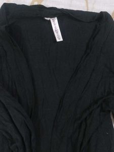 Black Open Front Shrug