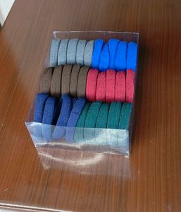 Multicolored Hair Rubber Band Set  - 30 Pcs