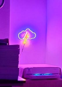 neon cloud sign