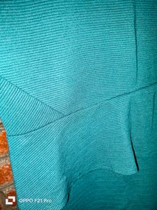 H&amp;M Peplum Dress Eur-42 Dark Sea Green