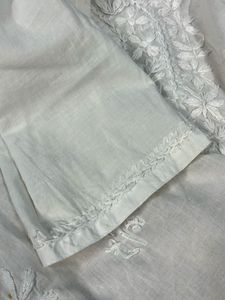 White Embroidered Kurta