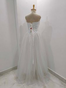 embellished white gown