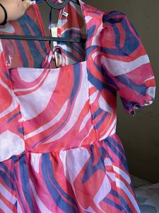 Berrylush Pink Swirl Mini Dress