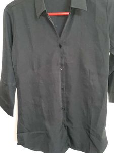 Classic Black Button-Down Shirt