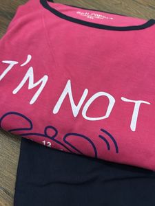 Cute Pink &#34;Not a Morning Person&#34; Pajama With T