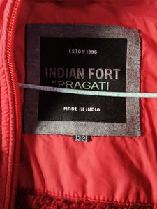 Red Puffer Jacket For Kids (11-14) Years