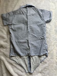 Striped Cat Graphic Shirt