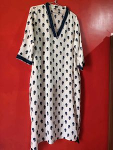 Floral Print A-line Kurti