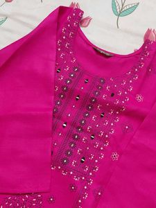 Pink Cotton Kurti