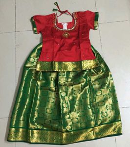 Red &amp; Green Saree