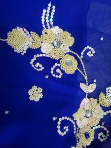Royal Blue Saree (Price Negotiable)