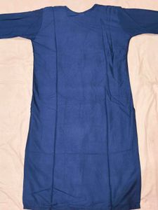 Embroidered Blue Kurti - XXL