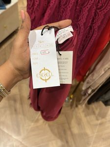 Plus Size Burgundy Lace Party Dress