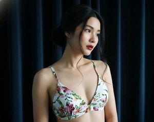 Floral Print Bra