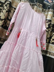 Ethnic Pink Party Wear Gown